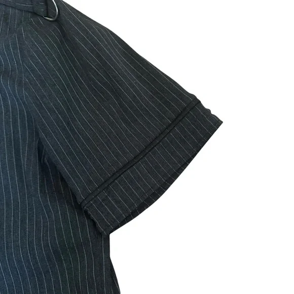 Lip Service Black Striped Button Down Shirt - Picture 3 of 5
